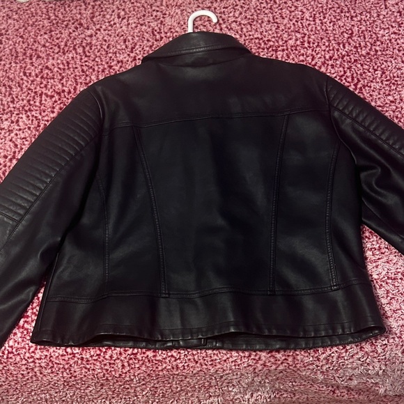 New York & Company Black Faux Leather Jacket - Picture 4 of 4